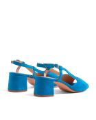 Sandales en daim jean - Talon : 5.5 cm