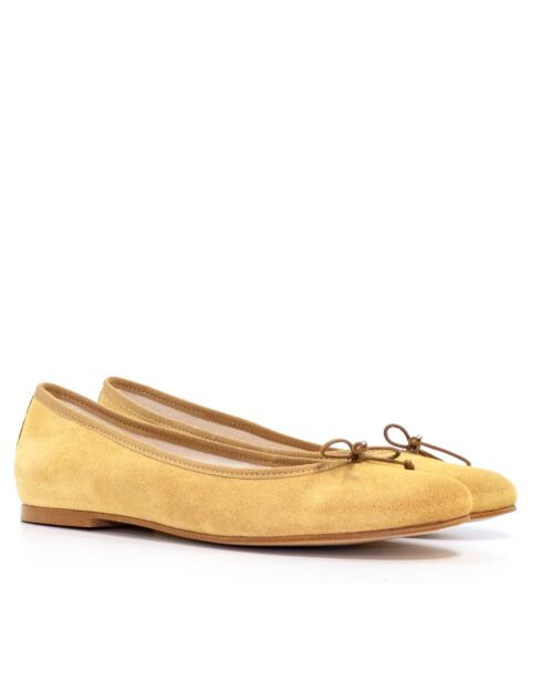 Ballerinas Ocre 286 aus Leder