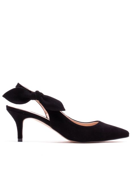 157668 décolleté nere in pelle scamosciata - Tacco: 6 cm