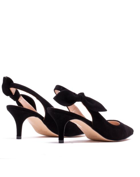 157668 décolleté nere in pelle scamosciata - Tacco: 6 cm