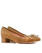 Ballerines à talon en cuir Boréal Champignon /Oro