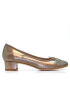 Pierre Pumps aus metallischem Leder mit Absatz