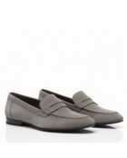 Mokassins aus Veloursleder Ca-396 Graue Maske