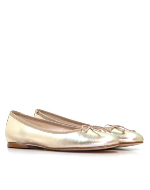 Ballerines Bimba dorées métalliques