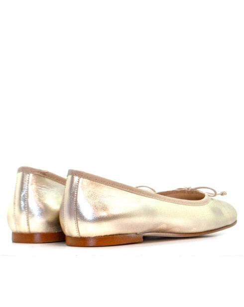 Ballerines Bimba dorées métalliques