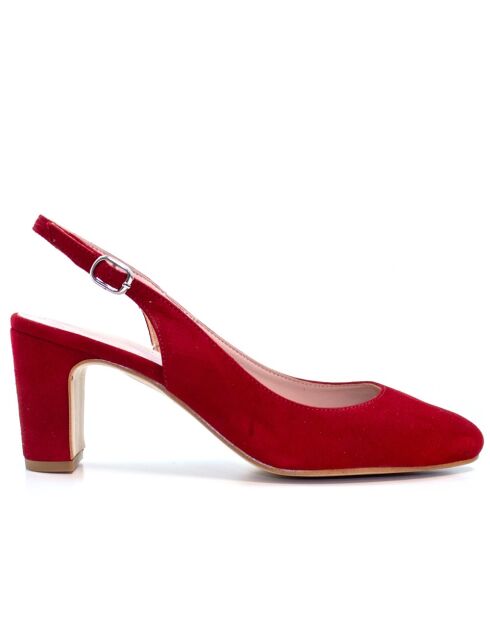 Escarpins en cuir Selma passion - Talon : 7 cm