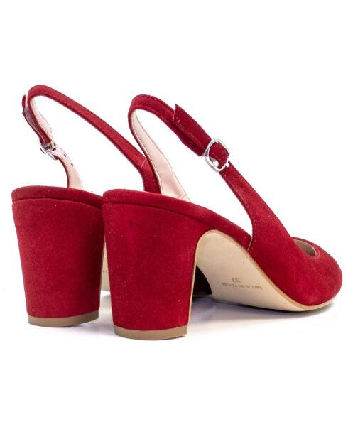 Escarpins en cuir Selma passion - Talon : 7 cm