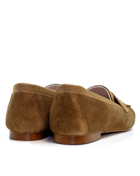 Mocassini Ocean-1 in pelle whisky