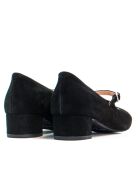 Ballerine Helene nere in camoscio