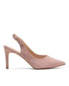 Pumps 76346 in pelle scamosciata color carne - Tacco: 8 cm