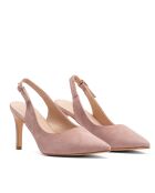 Pumps 76346 in pelle scamosciata color carne - Tacco: 8 cm