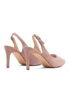 Pumps 76346 in pelle scamosciata color carne - Tacco: 8 cm