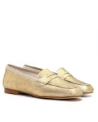 Mocassini Ocean-1 Metallic in pelle dorata