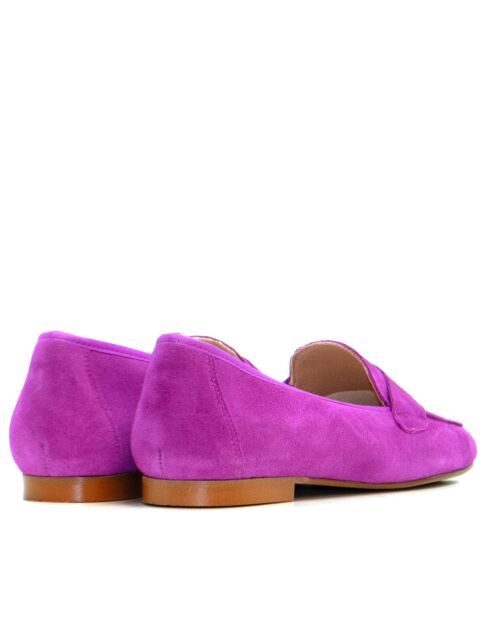 Mokassins Ocean-1 aus Veloursleder in Magenta