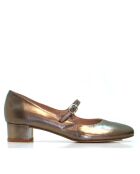 Ballerinas aus steinmetallischem Leder