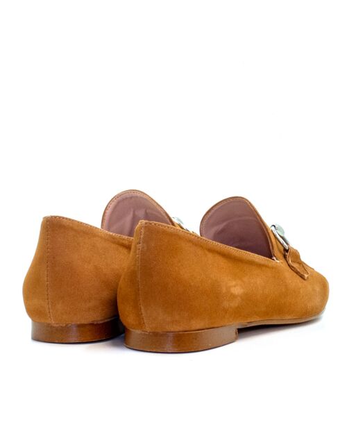 Mocassini Ocean-2 in pelle scamosciata beige