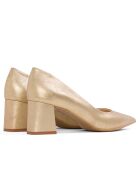 Allegria Piel de Suena Pumps aus goldfarbenem Veloursleder - Absatz: 6,5 cm