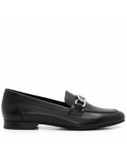 Ca-693 schwarze Ledermokassins