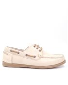 Crèmekleurige leren bootschoenen van Calypso