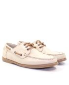 Crèmekleurige leren bootschoenen van Calypso