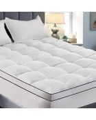 Surmatelas plumes xxl blanc - 140x190 cm