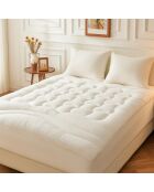 Surmatelas waterproof blanc - 90x190 cm