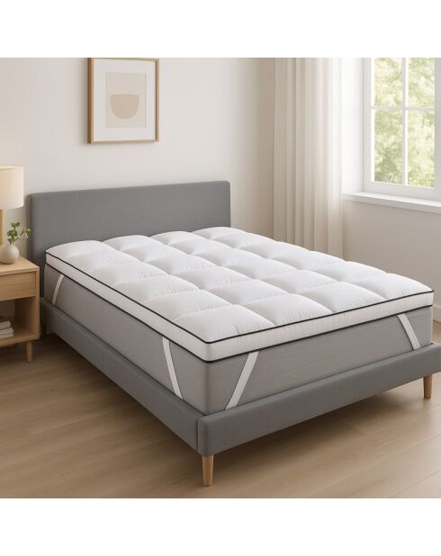 Surmatelas plumes xxl blanc - 160x200 cm
