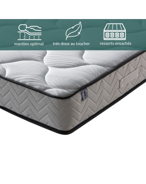 Matelas Cosmos blanc - 140x190 cm