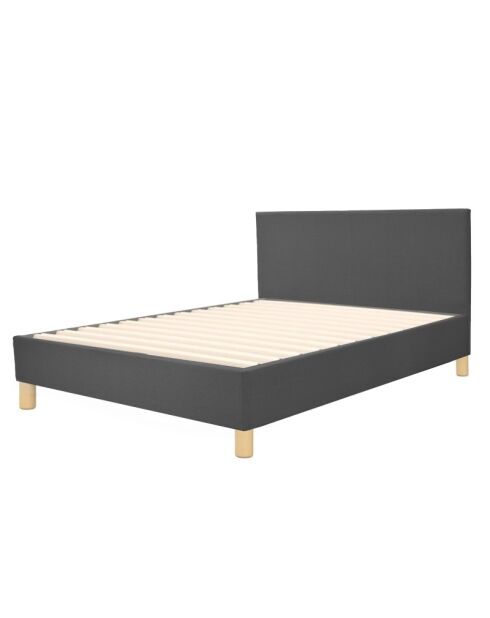 Bed Colisee Donkergrijze stof - 180x200 cm