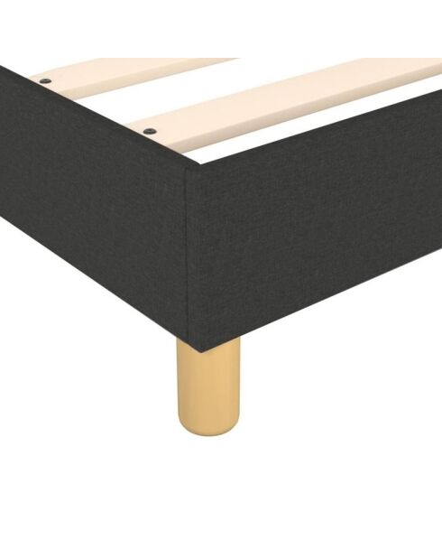 Bed Colisee Donkergrijze stof - 180x200 cm