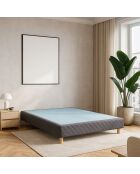 Sommier tapissier gris - 140x190 cm