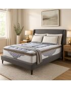 Weiße und graue Matratze Royal Platinium - 200x200 cm