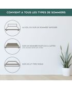 Matelas Sultan blanc - 140x190 cm