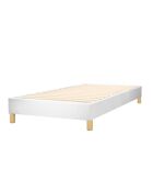 Letto Comes in ecopelle bianca (Deco10) - 180x200 cm