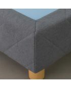 Sommier tapissier gris - 90x190 cm