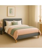 Letto Coliseum Bouclette grigio chiaro - 180x200 cm