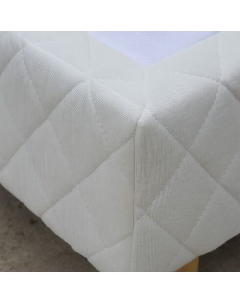 Sommier tapissier blanc - 180x200 cm
