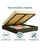 Comes Couchbett Bouclette, hellgrau, 200 x 200 cm