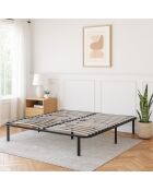 Perflex schwarzes Boxspringbett - 180x200 cm