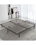 Perflex schwarzes Boxspringbett - 180x200 cm