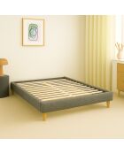Cama Comes Bouclette gris claro - 200x200 cm