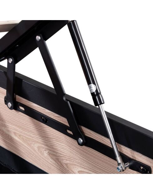 Lit coffre Chicago bois clair - 180x200 cm