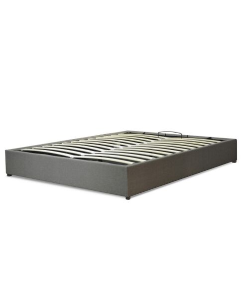 Kofferraumbett aus hellgrauem Stoff - 200x200 cm