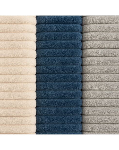 Komt met beige geribbeld borstbed - 160x200 cm