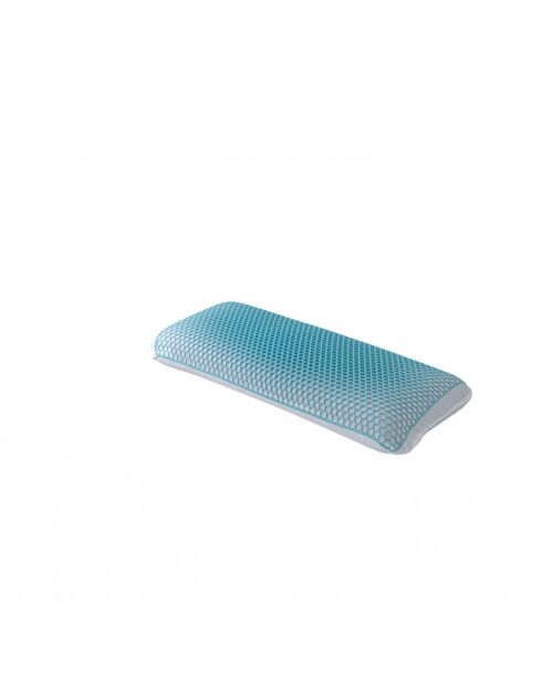 Traversin housse TPE nid d'abeille blanc - 90 cm