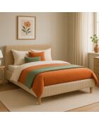 Cama Colosseum acanalada beige - 180x200 cm