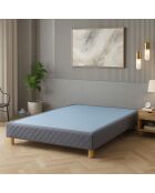 Sommier tapissier gris - 160x200 cm