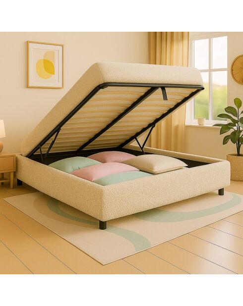 Letto sicuro Comes Bouclette sabbia - 140x190 cm