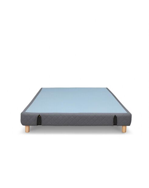 Sommier tapissier gris - 200x200 cm