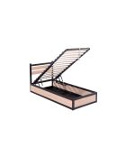 Lit coffre Chicago bois clair - 90x190 cm